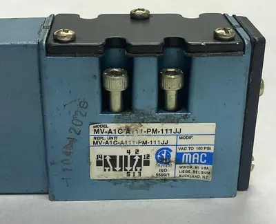 Used MAC VALVE MV-A1C-A111-PM-111JJ Solenoid Valves | Surplus Asset Holdings #1216819