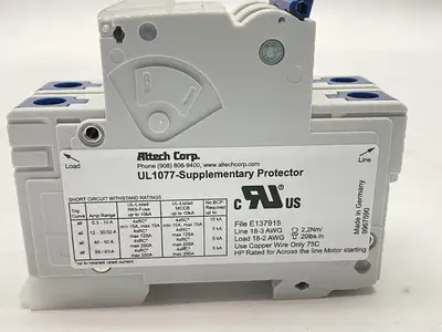 New | in-Stock Altech Corp Thermal-Magnetic Circuit Breaker 2-Pole 10A 480Y/277VAC Circuit Breakers Michigan US | Maverick Industrial Sales #1389189