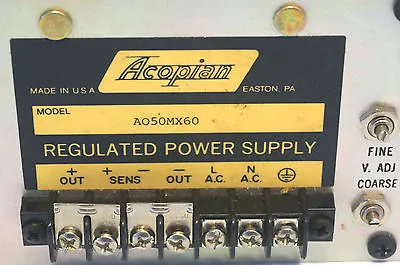 NEW ACOPIAN A050MX60 POWER SUPPLY