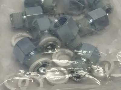 AD-1/4NPT-G1/4-I, 9625 | Festo AD-1/4NPT-G1/4-I Pneumatic Adapter Male/Female 1/4" NPT LOT OF 10 9625 - New