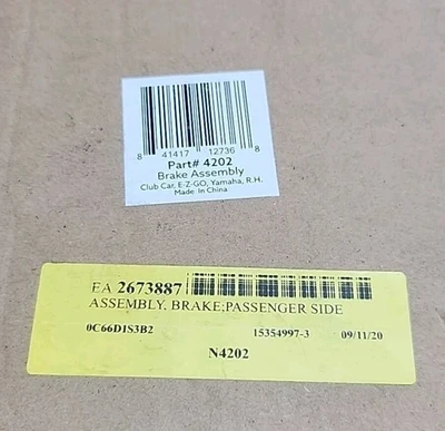 *BRAND NEW* Club Car E-Z Go Yamaha 4202 Passenger Side Brake Assy + Warranty!