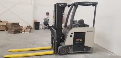 Used CROWN RC5545-40 3-Wheel Stand up Electric Counterbalance Forklifts British Columbia CA | Lenmark #1488905