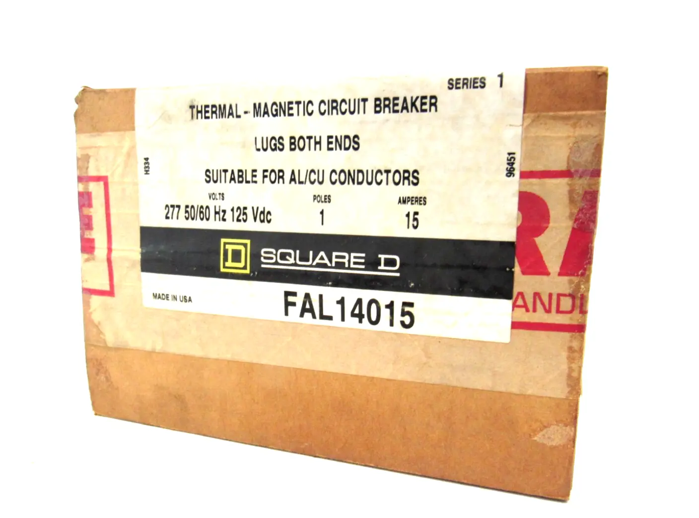 NEW SEALED SQUARE D FAL14015 CIRCUIT BREAKER 1 POLE 15A