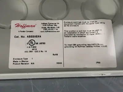 USED HOFFMAN ASE8X8X4