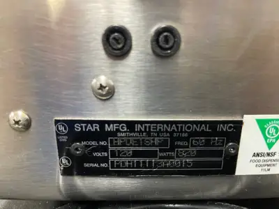 Used JS Used Star Commercial Heated Single Condiment Dispenser Cheese Chili Concessions 120V - JS Beverage Dispensers Illinois US | Falcon Restaurant Supply #1376436