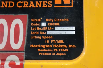 Harrington 
			3 Ton Chain Hoist