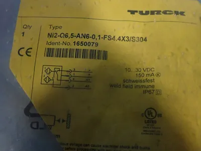 NEW TURCK NI2Q6,5AN60.1FS4.4X3/S304