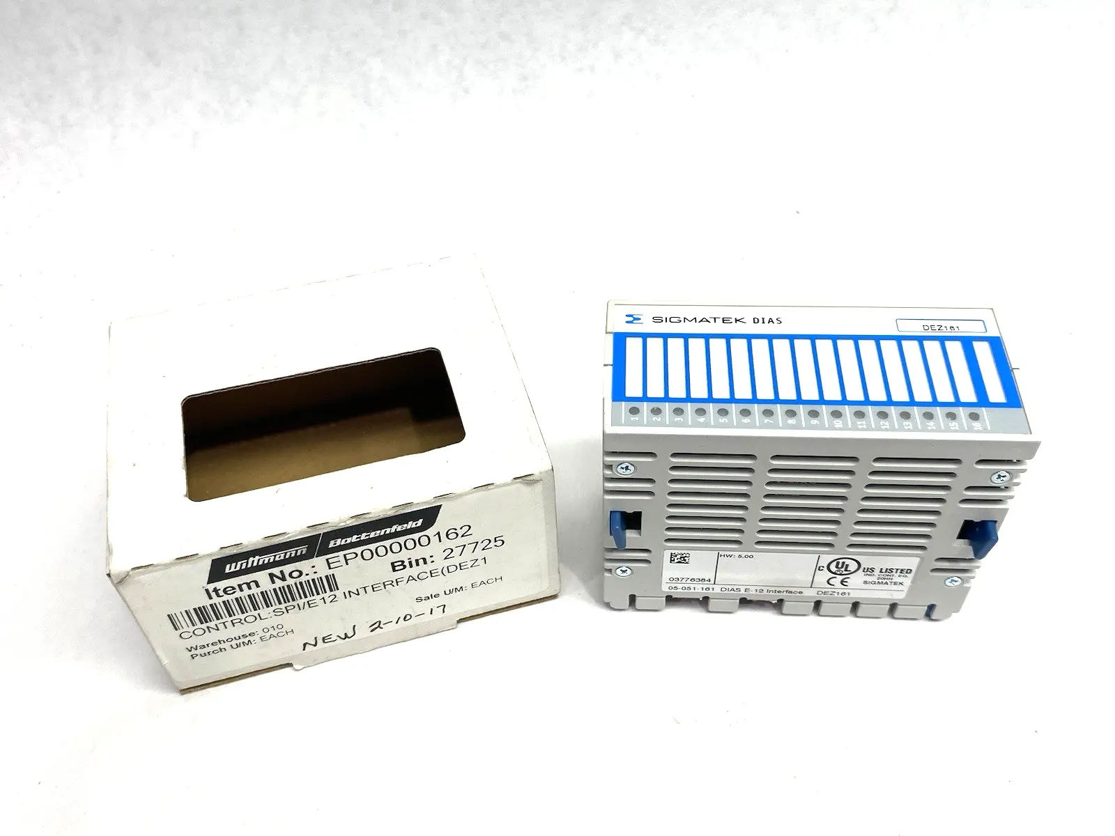 New | in-Stock SIGMATEK INPUT/OUTPUT MODULE DIAS E-12 INTERFACE DEZ 161 Input / Output Modules Michigan US | Maverick Industrial Sales #1090606