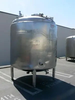 USED PAUL MUELLER 4000 LITER SS JACKETED REACTOR W/ AGITATOR 50 PSI FV &100 PSI