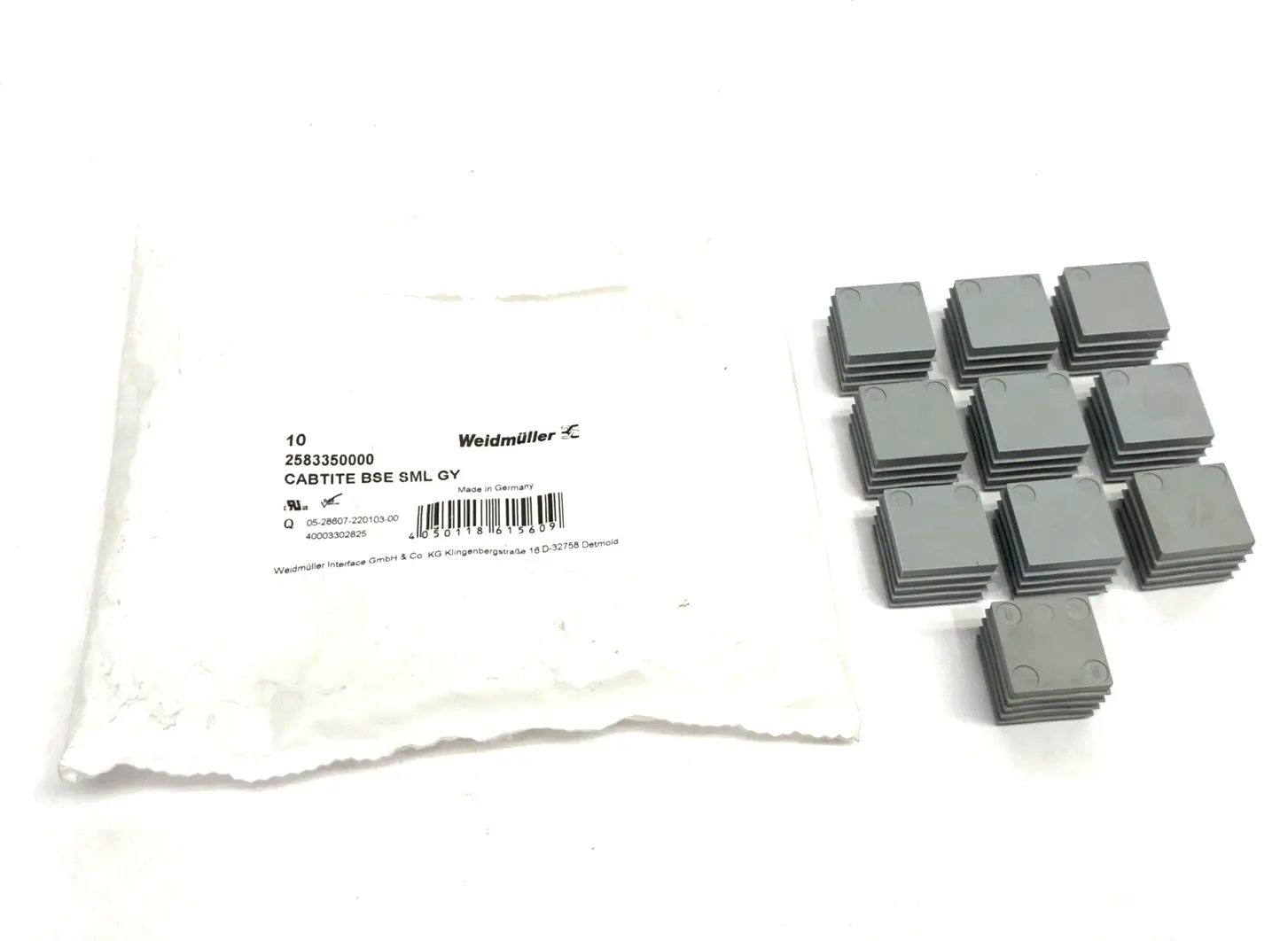 New | in-Stock Weidmüller Cable Sealing Grommet CABTITE BSE SML GY LOT OF 10 Electrical Fittings Michigan US | Maverick Industrial Sales #1413494