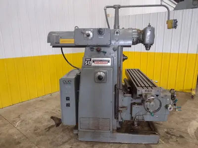 #205 K&T MILWAUKEE KEARNEY AND TRECKER MODEL #205 S-12 HORIZONTAL MILL WITH TOOLMAKERS VERTICAL HEAD: STOCK #22495