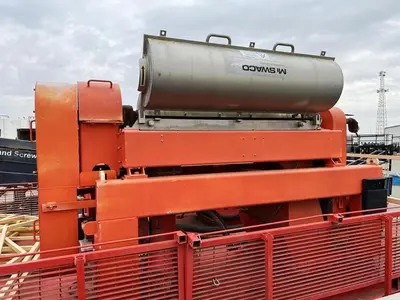 (2) Swaco CD 518 HV Slimline decanters centrifuges on trailer, Duplex SS.