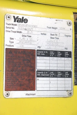 USED YALE GP040AFNUAV088