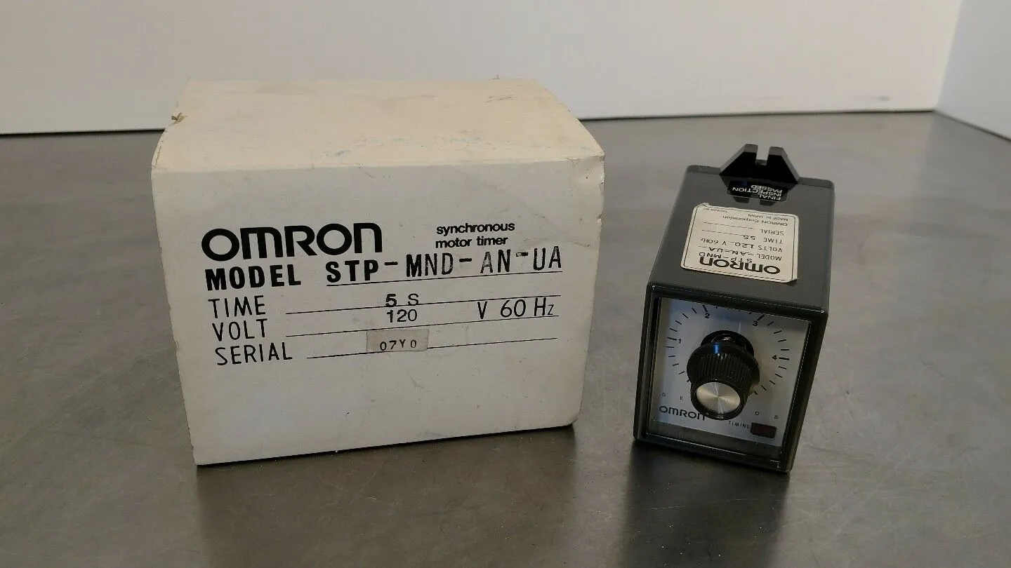 Omron STP-MND-AN-UA Synchronous Motor Timer 120V BIN#3