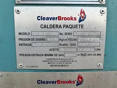 USED CLEAVER-BROOKS CB 700-600