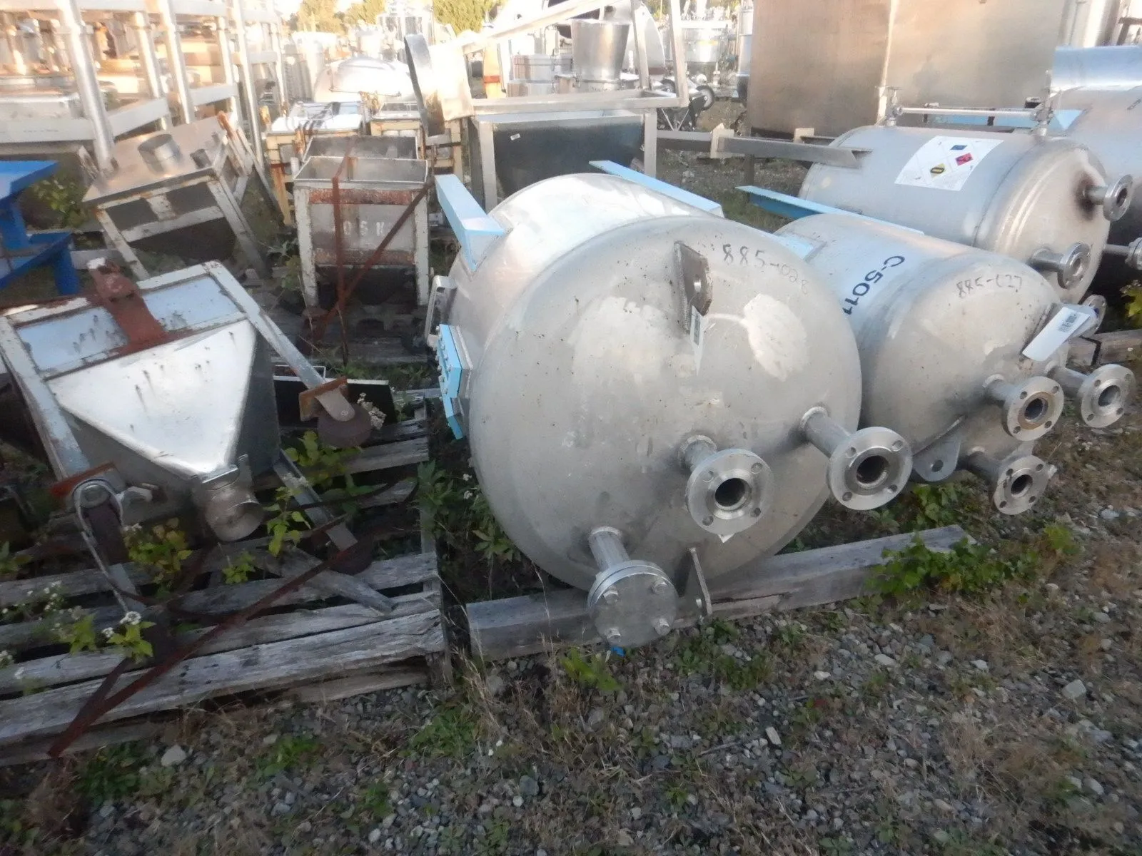 Used ALLOY FABRICATORS 130 GALLON Stainless Steel Tanks New Jersey US | Perry Equipment #123054
