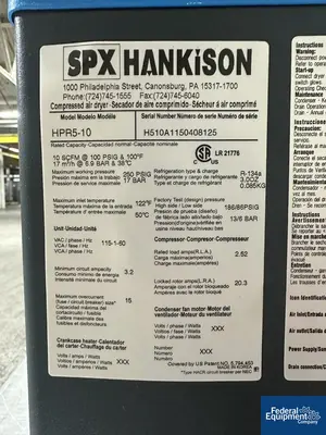 USED Hankison Hankison Compressed Air Dryer, Model HPR5-10