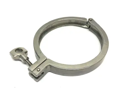 USED VNE CORPORATION HIGH PRESSURE VACUUM CLAMP 6" DIAMETER T304 SS