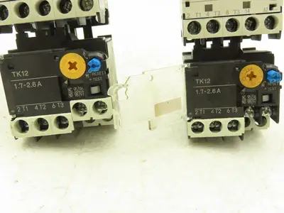 Fuji SK12L Motor Starter Contactor 5.5kW 600V & Overload 1.7-2.6A Lot of 2