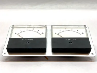USED JEWELL INSTRUMENTS DC AMMETER PANEL METER 0–10A LOT OF 2