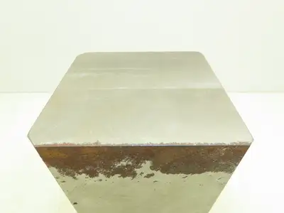 4140/4142 Alloy Steel Precision Ground Flat Bar 4"x 4-1/4"x 9-5/8" Beveled 46lbs
