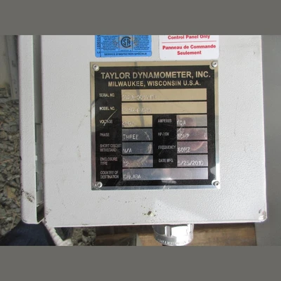 USED TAYLOR DYNAMOMETER 0710-F11030