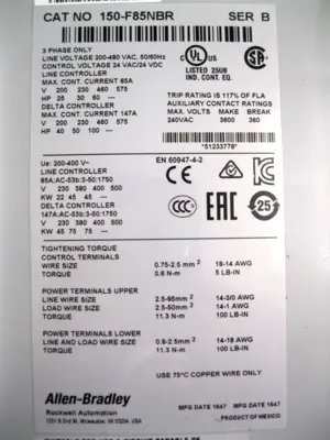 NEW Allen-Bradley 150-F85NBR