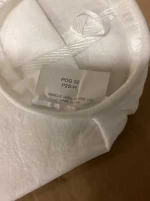 POG 50 P2S-H Filter Bag, 50 micron 6.5” x 29” polypropylene felt -NIB of 50