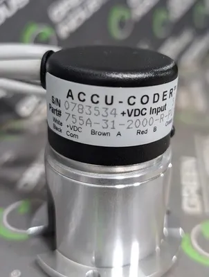 EPC ACCU-CODER 755A-31-2000-R-PU-23A Incremental Shaft Encoder Used