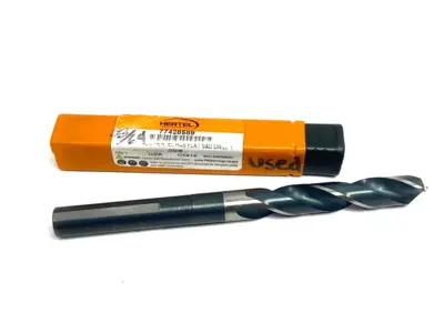 Used HERTEL REDUCED SHANK DRILL BIT: 33/64'' DIA, 1/2'' SHANK DIA, 118 ° HSS Drills Michigan US | Maverick Industrial Sales #1122701