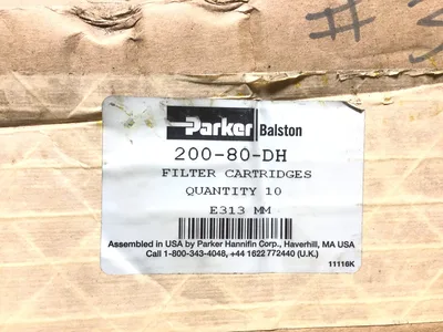 Parker 200-80-DH D313 Filter Cartridges (1 Bx of 10)