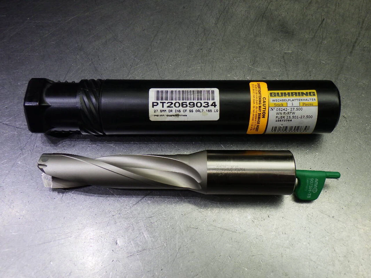 Guhring 26-27.5mm Coolant Thru Indexable Drill 32mm Shank 9052420275000 (LOC1767)