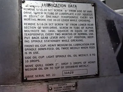 Bridgeport Machine 9"x 42" Vertical Mill