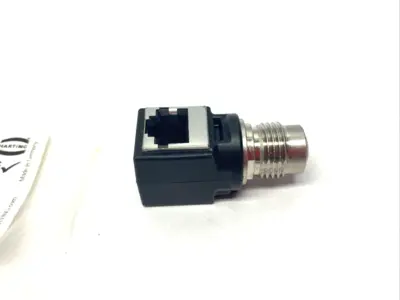 New | in-Stock HARTING Panel Feed-Through Adapter M12-RJ45 Right Angled NO LOCKNUT Connector Accessories Michigan US | Maverick Industrial Sales #1392836
