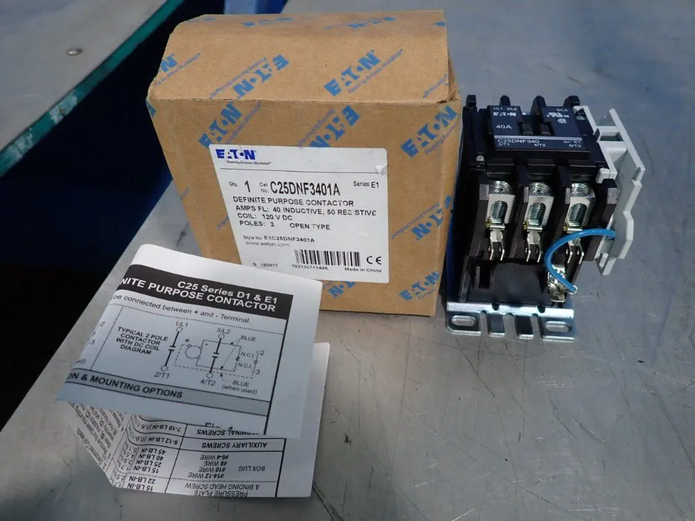 New | in-Stock EATON C25DNF3401A PLC Contactors | HGR 24 #752736