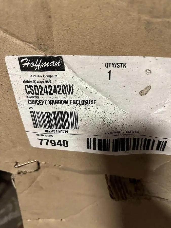 New | in-Stock HOFFMAN CSD242420W Miscellaneous Equipment (Electrical & Power) | Surplus Asset Holdings #1197391