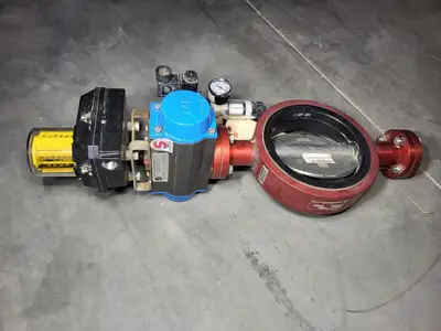 6" Butterfly Valve 4216, w/ Actuator DA75, Monitor FSYB-5T20