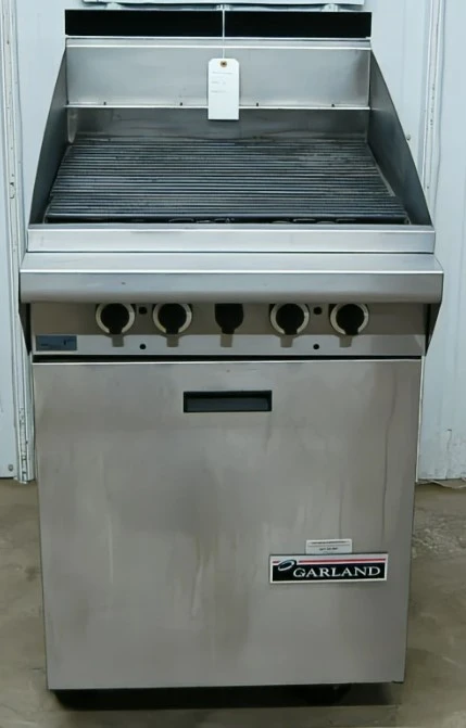 142-0698 Garland MS24B 24” Charbroiler Grill with Cabinet