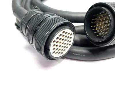 USED DENSO ADEPT ROBOTIC SERVO ENCODER FEEDBACK CABLE 37-PIN 4M LENGTH