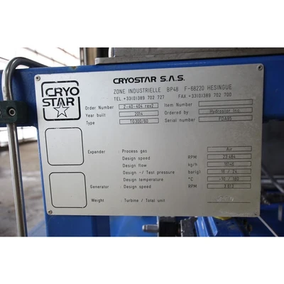 USED 2014 CRYOSTAR S.A.S. TG300/60