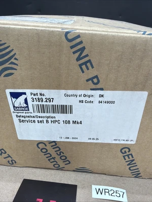 New Sabroe 3189.297 Service Set B HPC 108 MK4 Warranty Fast Shipping 🇺🇸