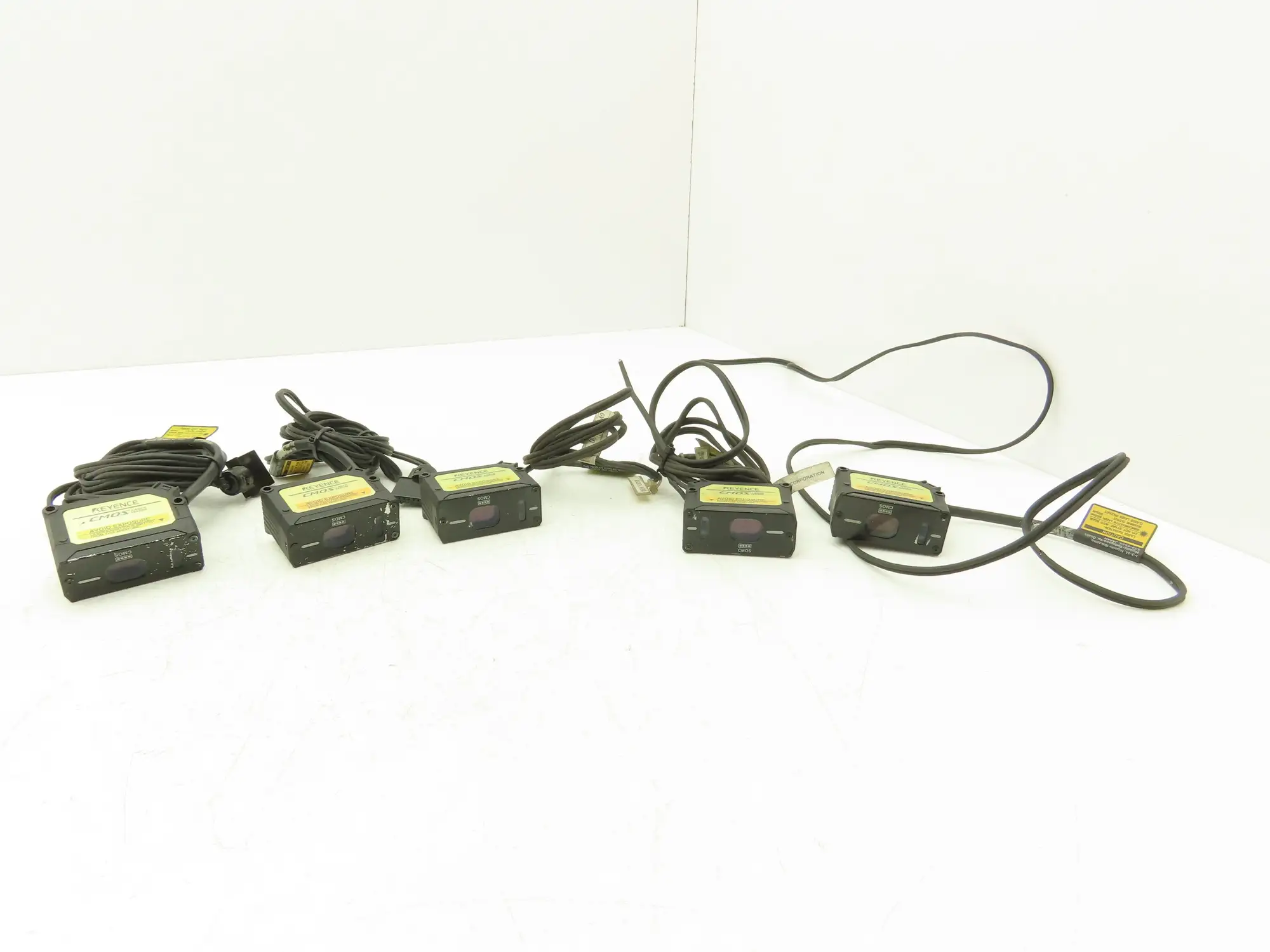 Keyence GV-H130 Mid-Range Laser Sensor 55-130mm Lot of 5