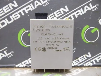 Fisher Rosemount CL6754X1-A3  120 VAC 3.5A Output Relay 12P0146X022 Rev. C Used