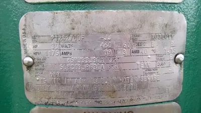 Pump, 30 HP, Vaughan, Chopper Pump, Mdl V00572 #S743427