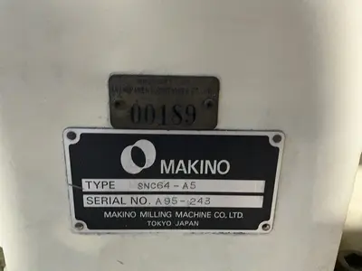 Used MAKINO MILLING MACHINE CO., LTD. SNC64A5 Vertical Machining Centers Ohio US | HGR 24 #1295237