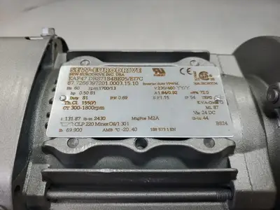 USED SEW-EURODRIVE KAF47DRS71S4BE05/EI7C 1700RPM 0.5HP 131.87 RATIO GEARMOTOR