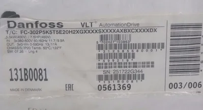 NEW DANFOSS FC-302P5K5T5E20H2XGXXXXSXXXXAXBXCXXXXDX DRIVE
