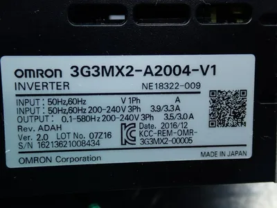 Used OMRON 3G3MX2A2004V1 Power Inverters | HGR 24 #747975