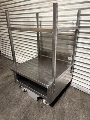 Pro Stainless "Heavy Duty" Double Oven Stand with Casters