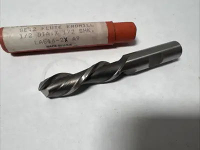 BRUBAKER USA 1/2" End Mill HSS 2 Flutes